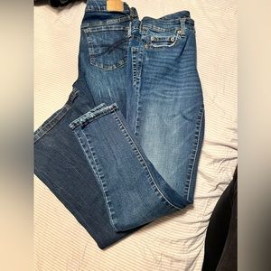 2 pair Aeropostale low rise jeans size 6